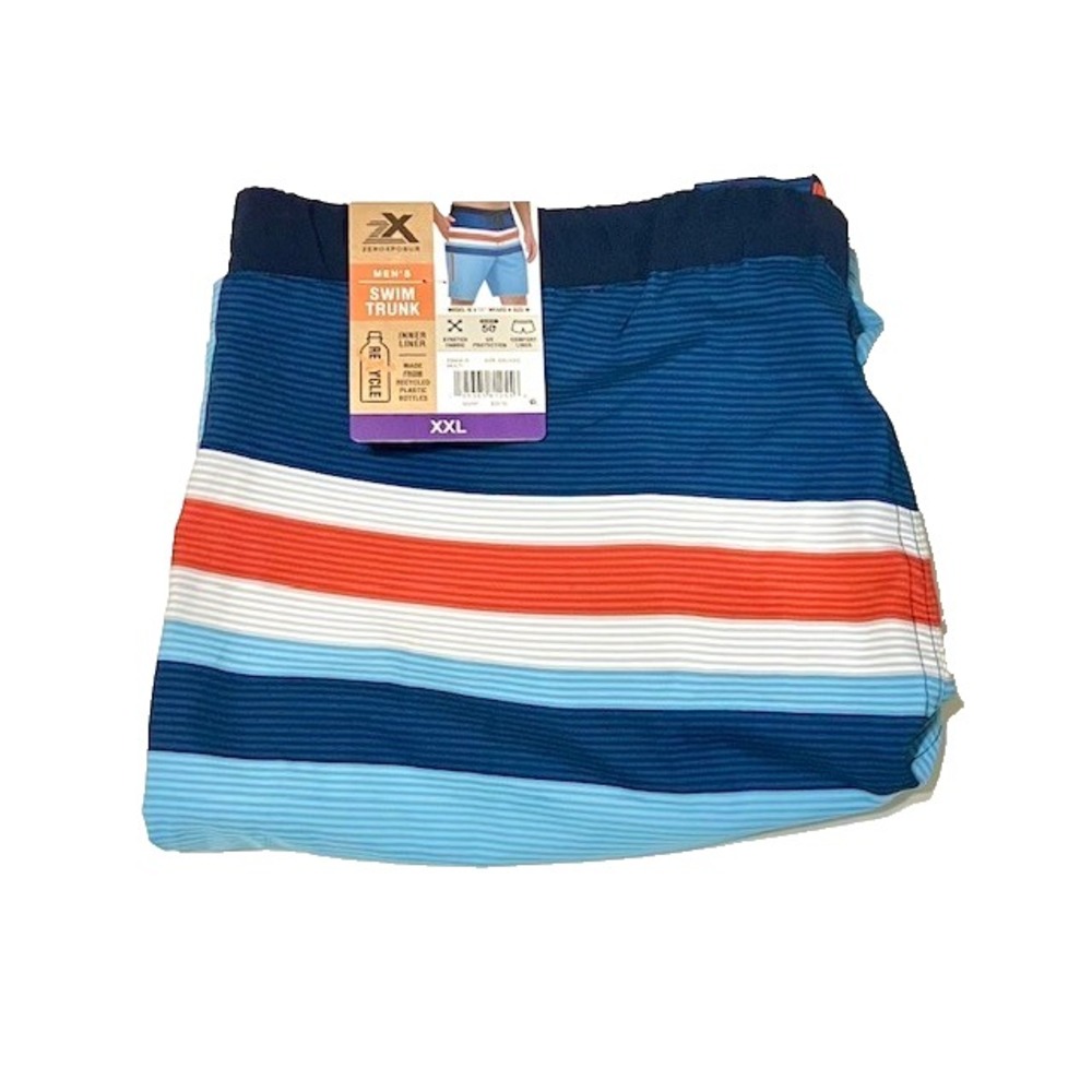 ZeroXposur Men's Swim Trunk Size XXL Multi Color UV Protection Stretch NWT